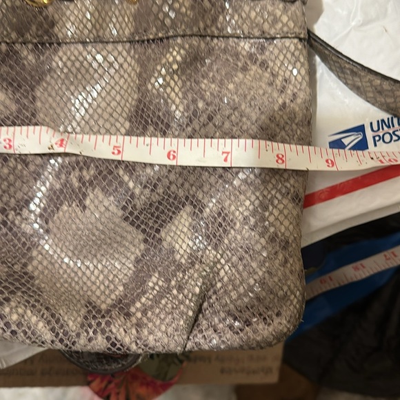 Michael Kors Python Snake Embossed Leather Crossbobody Bag - Picture 5 of 6